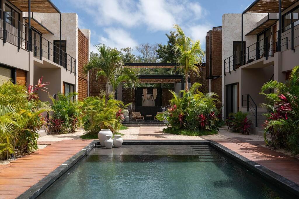 Departamento Boho Chic, Alberca Privada , Centrico Apartamento Tulum Exterior foto